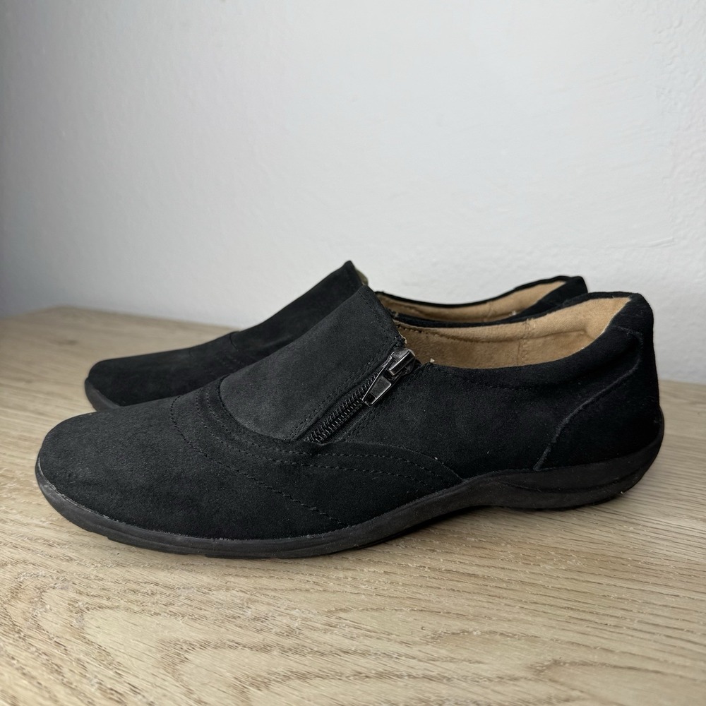 Naturalizer Felisha Black Suede Leather Comfort Slip On Loafers Womens Size 9 M
